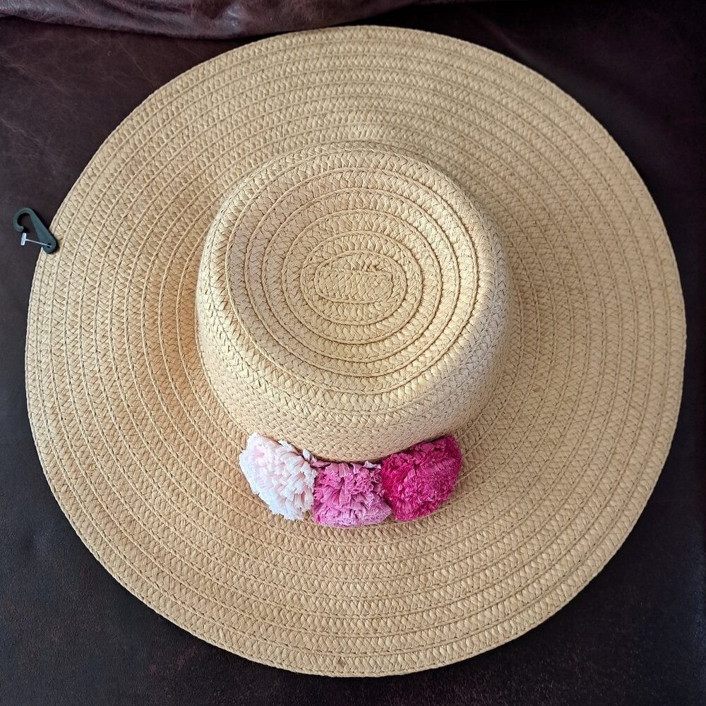 Ava & Aiden Straw Hat Natural - Picture 1 of 2